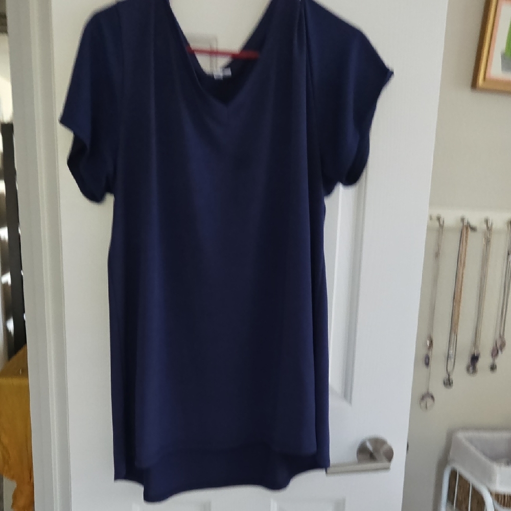 LuLaRoe Navy Blue  Classic Tee Short Sleeve Top 2xl